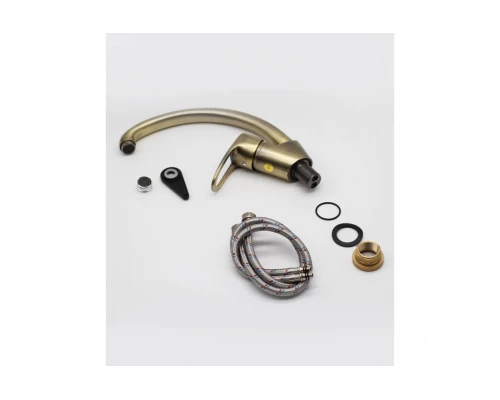 10021-D Смеситель (БРОНЗА) для кухни "GANZER