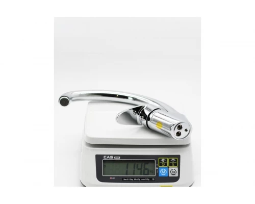 Смеситель для кухни из латуни с поворотным изливом GZ11023 цвет хром от бренда Ganzer