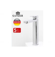 Смеситель для раковины и умывальника из латуни GANZER  GZ12016 хром