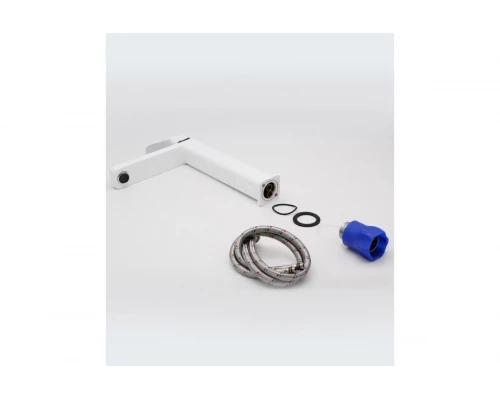 Высокий смеситель для раковины (умывальника)Ganzer GZ12016F  белый