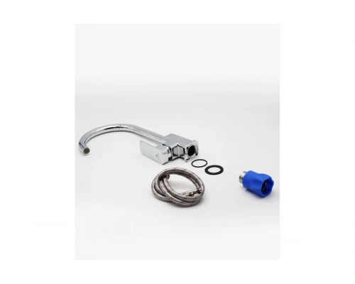 Смеситель для кухни из латуни с поворотным изливом Ganzer GZ12022 цветом хром