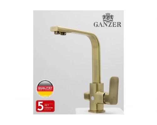 12025-D Смеситель (БРОНЗА) с фильтром "GANZER"  (10/1шт)