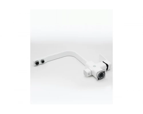 Cмеситель для кухни из латуни с поворотным изливом под фильтр Ganzer GZ12025-F цвет белый