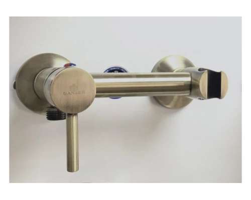 12202-D Смеситель для гиг. душа (БРОНЗА) GANZER