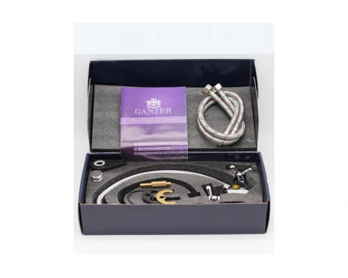 Смеситель для кухни из латуни двух вентильный GZ13023 цвет хром от бренда Ganzer