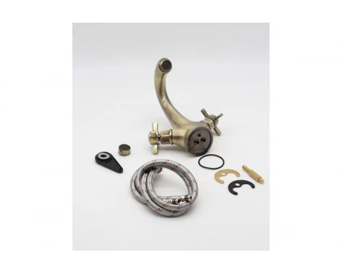 15011-D Смеситель для умывальника (БРОНЗА) "GANZER