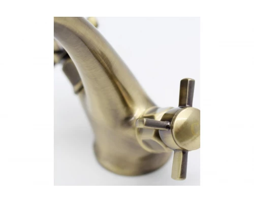 15011-D Смеситель для умывальника (БРОНЗА) "GANZER