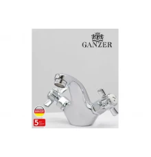 15012 Смеситель двухвент для умывальника "GANZER"
