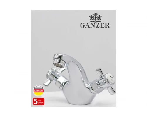 15012 Смеситель двухвент для умывальника "GANZER"