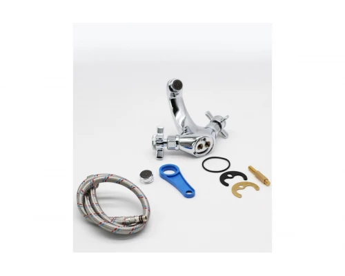 15012 Смеситель двухвент для умывальника "GANZER"