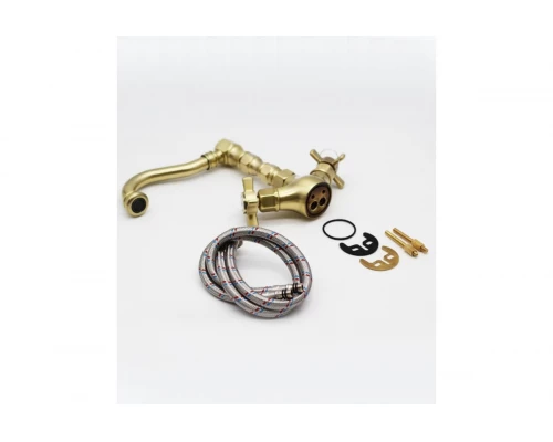 Смеситель для раковины из латуни Ganzer GZ15013-D с поворотным изливом