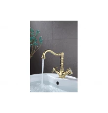 Смеситель для раковины из латуни Ganzer GZ15013-E с поворотным изливом