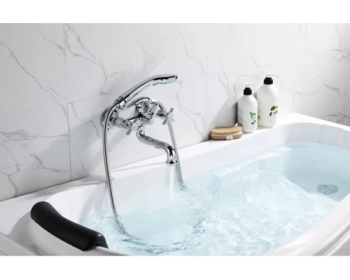 15031 Смеситель двухвент для ванны короткий  GANZER (6/1шт)