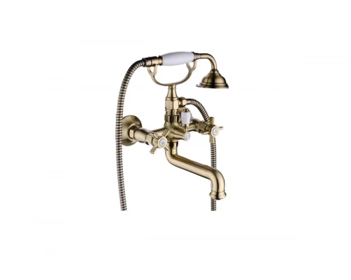 15032-D Смес.  для ванны короткий (БРОНЗ) "GANZER" (6/1шт)