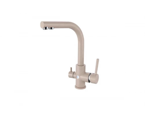 Смеситель для кухни с подключением под фильтр Ganzer GZ16025-B  светло-бежевый