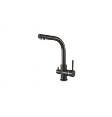 Смеситель для кухни с подключением под фильтр Ganzer GZ16025-C черный