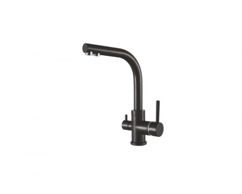 Смеситель для кухни с подключением под фильтр Ganzer GZ16025-C черный