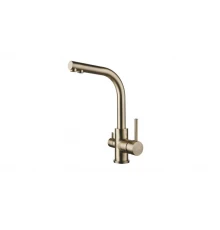 Смеситель для кухни с подключением под фильтр Ganzer  GZ16025-D бронза