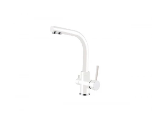 Смеситель для кухни с подключением под фильтр Ganzer  GZ16025-F белый
