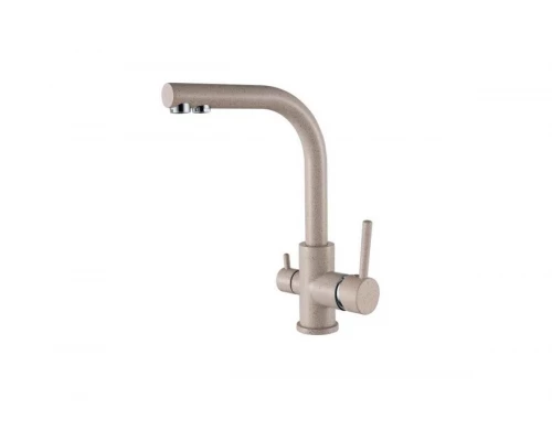 Смеситель для кухни с подключением под фильтр Ganzer  GZ16025-M бежевый