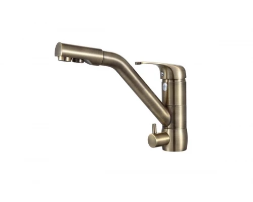 Смеситель для кухни с подключением к фильтру Ganzer GZ16026-D бронза