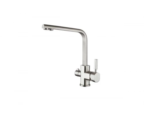 Смеситель для кухни с подключением под фильтр Ganzer GZ16034-G сатин