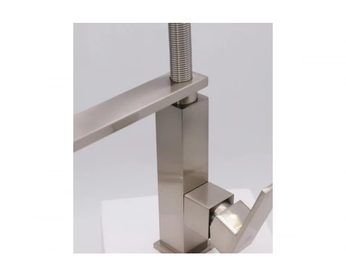 16037-G Смеситель для кухни с пруж. изливом (САТИН)  GANZER