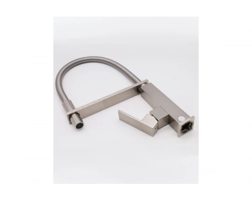 16037-G Смеситель для кухни с пруж. изливом (САТИН)  GANZER