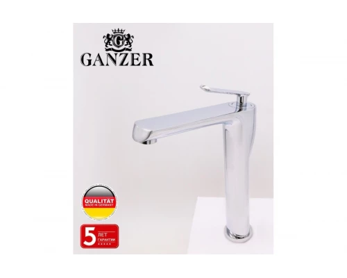 Высокий смеситель для раковины-чаши Ganzer GZ20012 хром