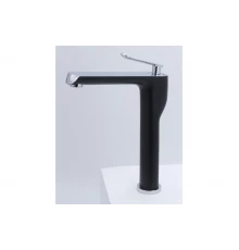 Высокий смеситель для раковины-чаши из латуни Ganzer GZ20012-C черный