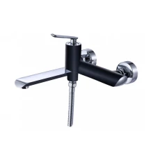 20032-C Смеситель однорыч  для ванны кор. (ЧЕРНЫЙ/??) "GANZER" (6/1шт)