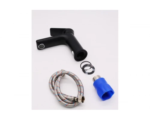 Смеситель для раковины и умывальника из латуни GANZER  GZ21011-C черный