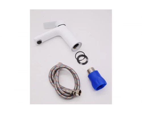 Смеситель для раковины и умывальника из латуни Ganzer  GZ21011-F белый