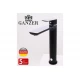 Высокий смеситель для раковины Ganzer GZ21012-C черный/хром