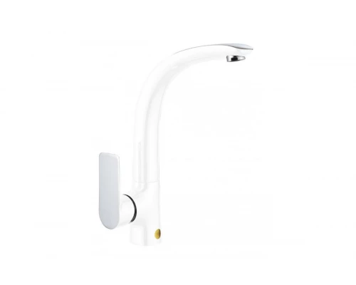 Смеситель для кухни с поворотным изливом GZ21021-F цвет белый от бренда Ganzer