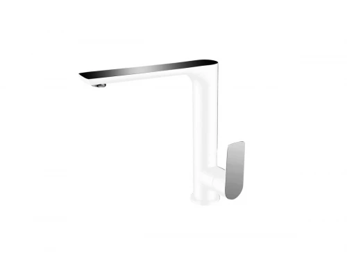 Смеситель для кухни из латуни GZ21022-F цвет белый/хром от бренда Ganzer