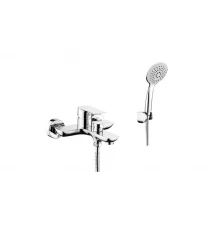 Смеситель для ванны и душа с лейкой и шлангом GANZER GZ21031 хром