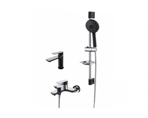 Душевой комплект для ванной комнаты из смесителя для ванны, смеситель для раковины, душевая стойка GZ21037-C от бренда Ganzer