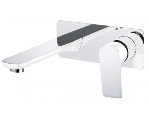 21044-F Смеситель вст. для раковины (бел.+хром) "GANZER"  (8/1шт)