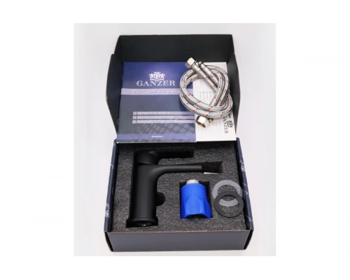 Смеситель Ganzer для биде из латуни GZ21051-C черный/хром