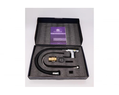 Смеситель для кухни из латуни с гибким изливом Ganzer GZ22021-C