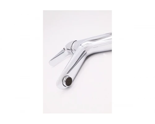 Смеситель для раковины с высоким литым изливом из латуни Ganzer GZ24012 хром