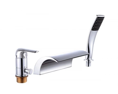Смеситель на борт ванны с лейкой и шлангом Ganzer GZ24033 хром