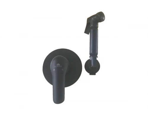 Смеситель гигиенического душа скрытого монтажа Ganzer GZ24056-C черный