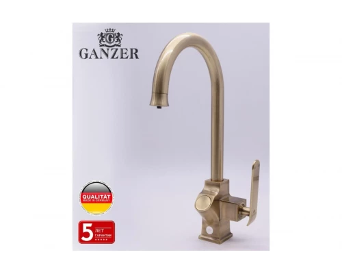26025-D Смеситель для кухни с фильт БРОНЗ "GANZER"  (10/1шт)