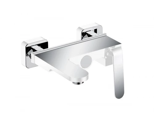 Смеситель для ванны и душа из латуни с лейкой и шлангом GZ26031-F цвет белый от бренда Ganzer