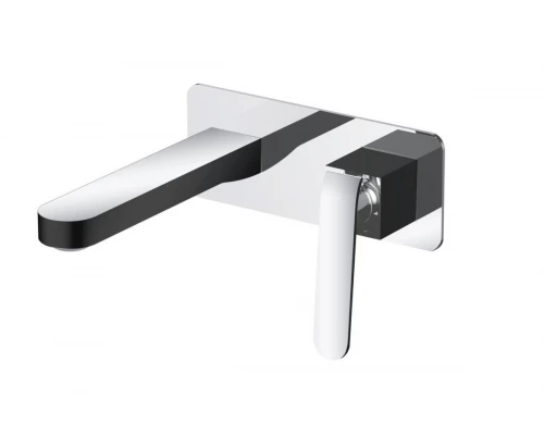 26044-C Смеситель вст. для раковины (черный+хром) "GANZER"  (8/1шт)