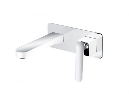 26044-F Смеситель вст. для раковины (бел.+хром) "GANZER"  (8/1шт)