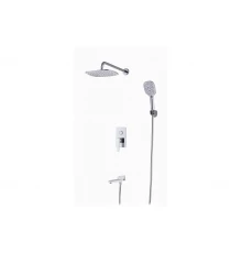 Душевая система скрытого монтажа Ganzer  GZ26065-F белый/хром