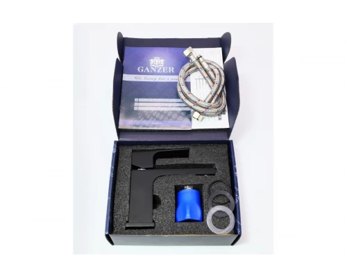 28011-С Смеситель для умыв. (ЧЕНЫЙ) "GANZER"